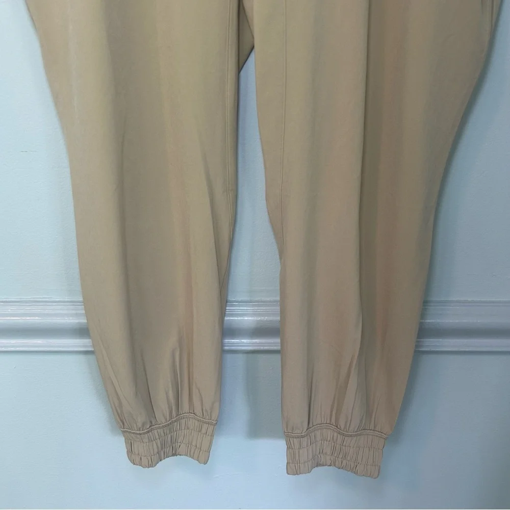 Lululemon Trench Beige Sun Setter High Rise Full Length Joggers Size 12